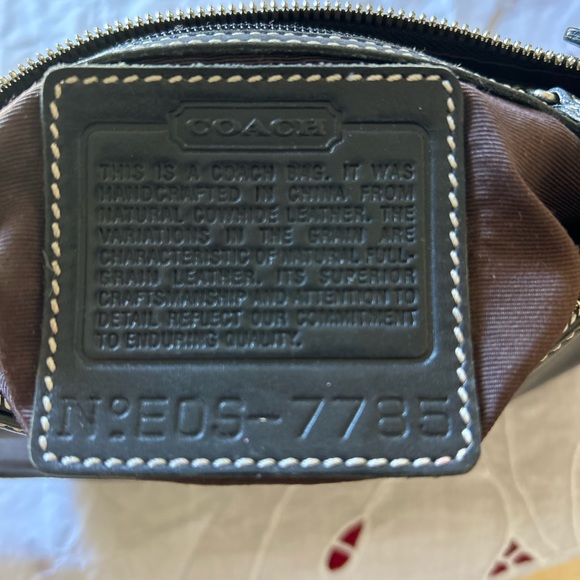 Coach Black Leather Shoulder Bag - Picture 6 of 6